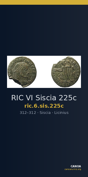 RIC VI Siscia 225c — CANOA