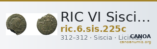 RIC VI Siscia 225c — CANOA