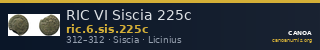 RIC VI Siscia 225c — CANOA
