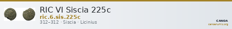 RIC VI Siscia 225c — CANOA