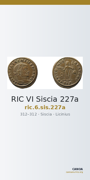 RIC VI Siscia 227a — CANOA
