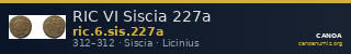 RIC VI Siscia 227a — CANOA