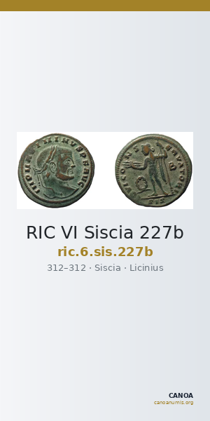 RIC VI Siscia 227b — CANOA