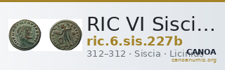 RIC VI Siscia 227b — CANOA