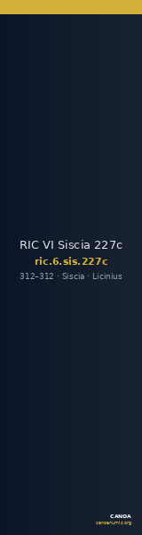 RIC VI Siscia 227c — CANOA