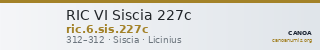 RIC VI Siscia 227c — CANOA