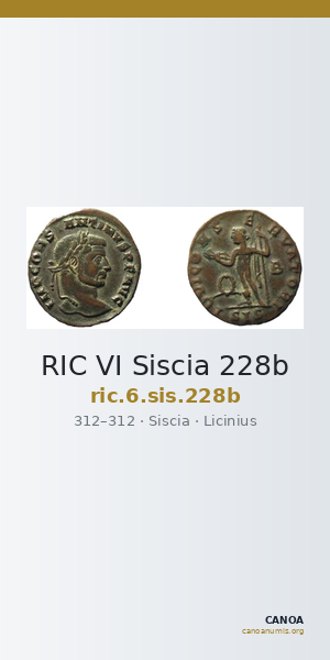 RIC VI Siscia 228b — CANOA