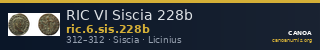 RIC VI Siscia 228b — CANOA