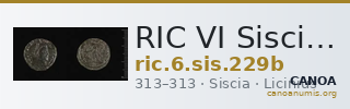 RIC VI Siscia 229b — CANOA