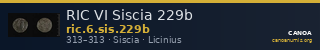 RIC VI Siscia 229b — CANOA