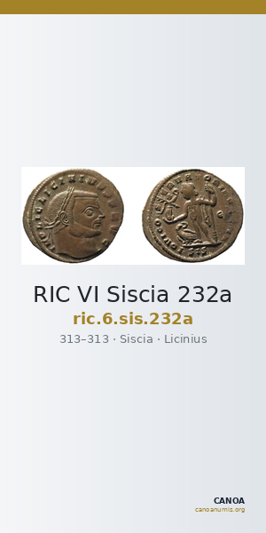 RIC VI Siscia 232a — CANOA