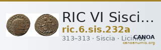 RIC VI Siscia 232a — CANOA
