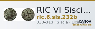 RIC VI Siscia 232b — CANOA