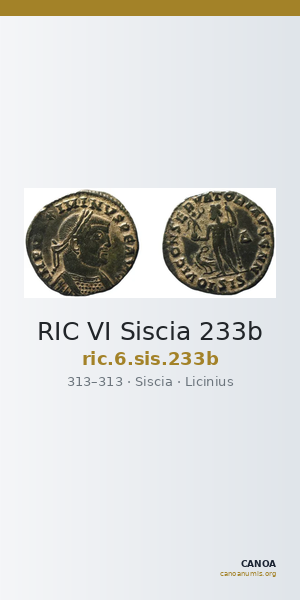 RIC VI Siscia 233b — CANOA