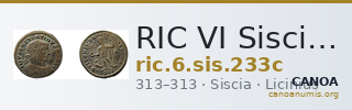 RIC VI Siscia 233c — CANOA