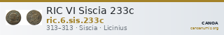 RIC VI Siscia 233c — CANOA