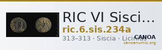 RIC VI Siscia 234a — CANOA