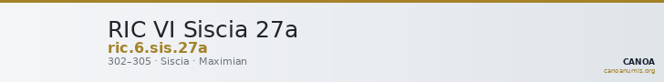 RIC VI Siscia 27a — CANOA