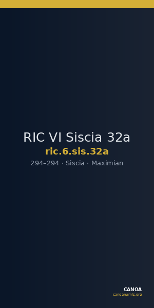 RIC VI Siscia 32a — CANOA