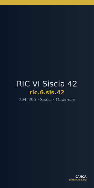 RIC VI Siscia 42 — CANOA