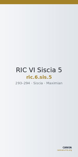 RIC VI Siscia 5 — CANOA
