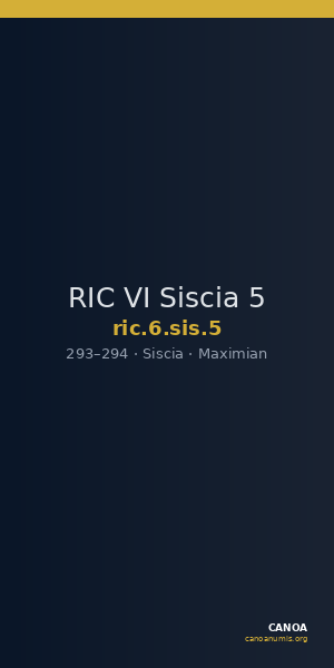 RIC VI Siscia 5 — CANOA