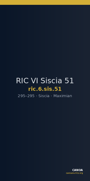 RIC VI Siscia 51 — CANOA