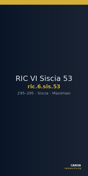 RIC VI Siscia 53 — CANOA
