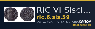 RIC VI Siscia 59 — CANOA