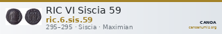 RIC VI Siscia 59 — CANOA