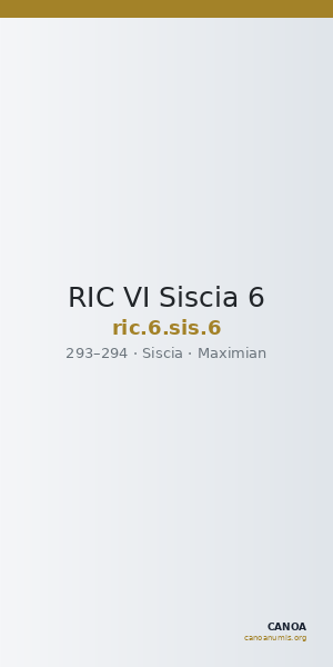 RIC VI Siscia 6 — CANOA