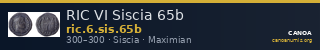 RIC VI Siscia 65b — CANOA