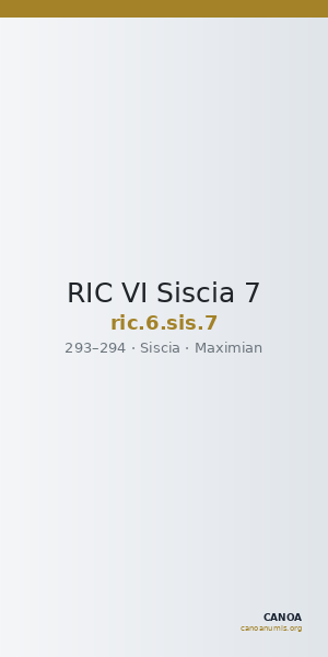 RIC VI Siscia 7 — CANOA