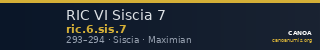 RIC VI Siscia 7 — CANOA