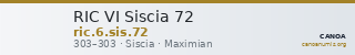 RIC VI Siscia 72 — CANOA