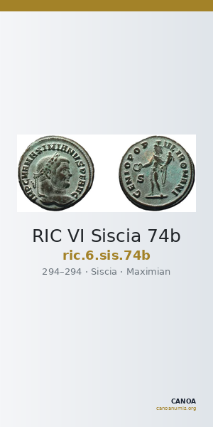 RIC VI Siscia 74b — CANOA