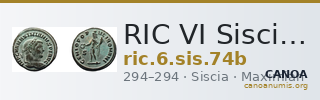RIC VI Siscia 74b — CANOA