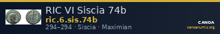 RIC VI Siscia 74b — CANOA