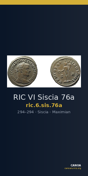 RIC VI Siscia 76a — CANOA