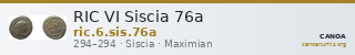 RIC VI Siscia 76a — CANOA