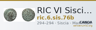 RIC VI Siscia 76b — CANOA