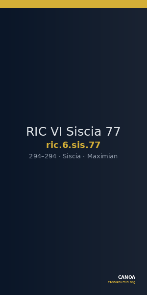 RIC VI Siscia 77 — CANOA