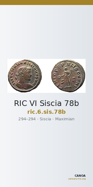 RIC VI Siscia 78b — CANOA