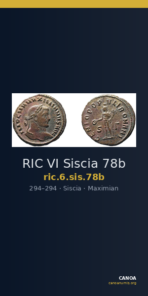 RIC VI Siscia 78b — CANOA