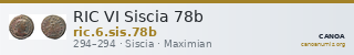 RIC VI Siscia 78b — CANOA