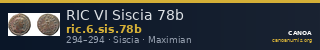 RIC VI Siscia 78b — CANOA