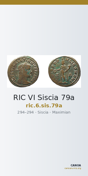 RIC VI Siscia 79a — CANOA