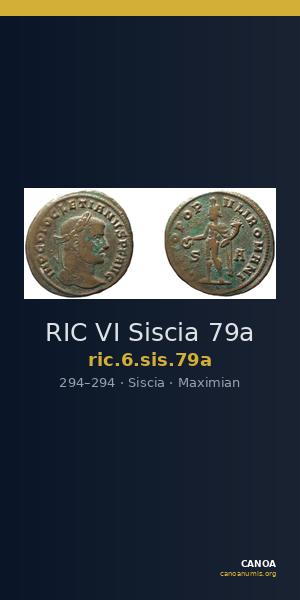 RIC VI Siscia 79a — CANOA