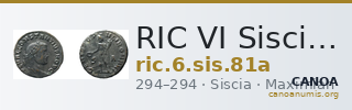 RIC VI Siscia 81a — CANOA