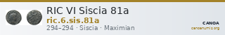 RIC VI Siscia 81a — CANOA
